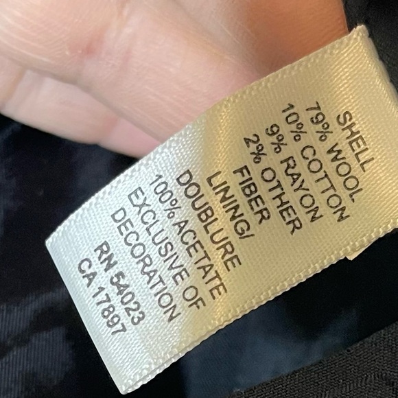 Banana Republic Gray Wool Blazer Jacket Women’s Size 14 - Picture 3 of 7